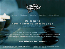 Tablet Screenshot of headhuntersalonanddayspa.com